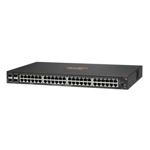 Коммутатор Aruba 6100 48G 4SFP + Switch, L2, 48 × 10/100/1000Base-T RJ-45, 4 × 1G/10G SFP+, 