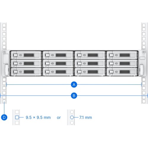 Комплект направляющих Synology RKS-02 1U/2U/3Uсерии carrming (BB-SYLKNE3E722A) V1.0