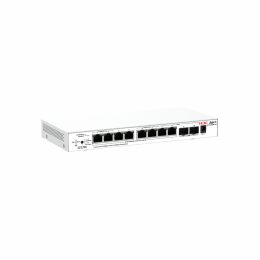 Коммутатор H3C Aolynk US110-8G2MF-HP, L2, PoE